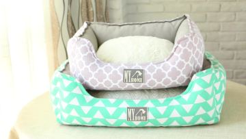 Geometry Pattern Printing Wholesale Memory Foam Pet Bed Orthopedic1