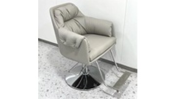 Lifting rotating PU leather Low price Free sample stainless steel beauty salon  styling swivel hair cutting barber chair1