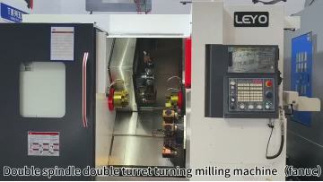 double spindle double turret lathe