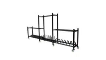 Commercial multi function weight plate bar wall gym ball storage training Gym equipment accessories rack1