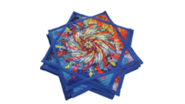 Dapo Star Spinning Cloth 18'' Handcrafted Products Customized Floral Print Handkerchiefs  For Fun1