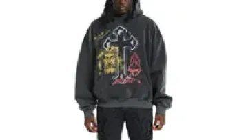 Custom Vintage French Terry 100% Cotton Graphic DTG Print Oversized Heavyweight Men Stone Acid Washed Hoodie1