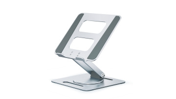 Rotate and increase the height of the computer stand