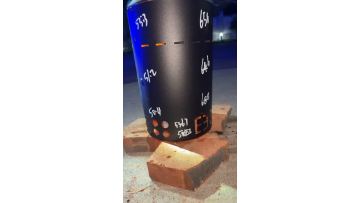 High temperature powder coating test
