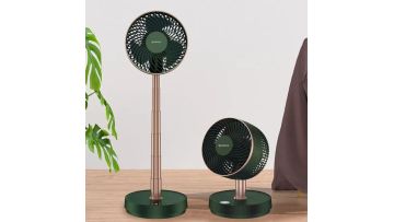 Telescopic folding electric fan