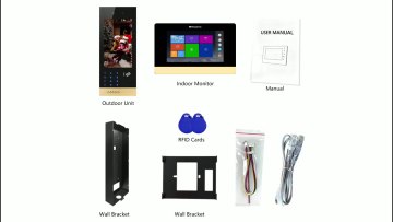 4 Units Door Phone Video Intercom Doorbell For Apartment Building1