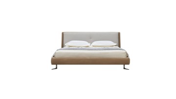 Luxury Modern Bedroom Furniture Stainless Steel Legs King Size Upholstery Bed With Solid Wood Bed Frame1