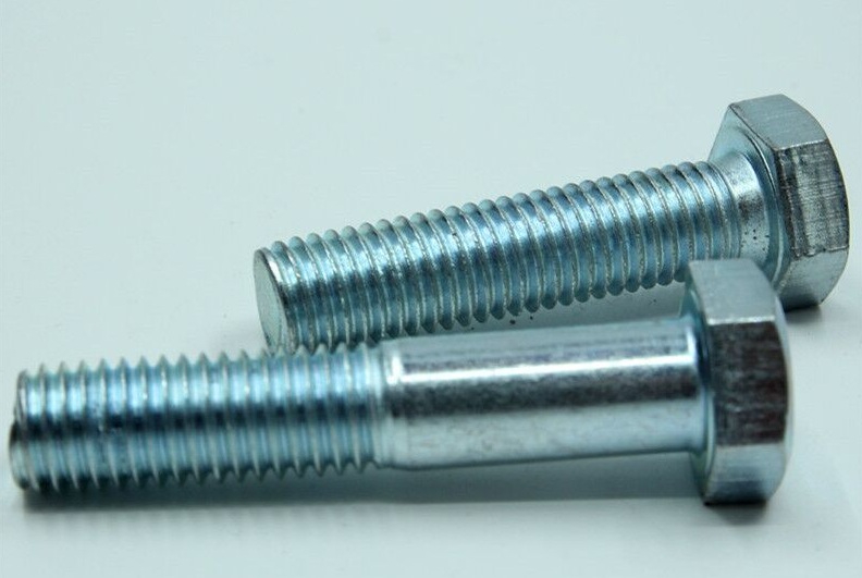 blue White Zinc Plated Hex Cap Bolt Screws