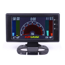 5" LCD 6 in 1 Multiple FUnction Auto Gauge Meter Tachometer, Volts, Clock, RPM, Water Temp, Oil Temp, Oil Press Car Gauge