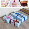 Kraft 6 Cupcake box and packaging paper cardboard kraft cake box with clear pvc window 8 cupcake 4 gift packing craft box