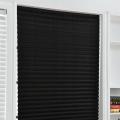 Self-Adhesive Pleated Blinds Half Blackout Windows Curtains for Bathroom Kitchen Balcony Shades For Coffee/Office Window Door
