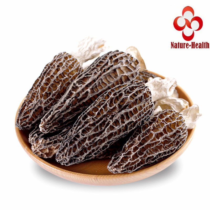 Wild dried Morchella deliciosa Fr mushrooms for health food M. conica tonic