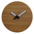 Wooden Wall Clock Natural Bamboo with LED Light