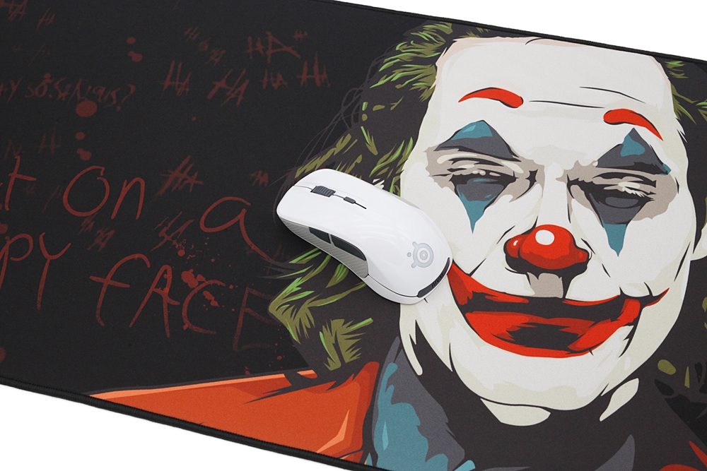 Mechanical keyboard Mousepad Joker 900 400 4mm Stitched Edges /Rubber High quality soft Jacquard fabric material