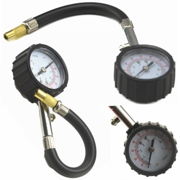 Universal Auto Car Air Tire Pressure Inflator Gauge Car Truck Motorcycle Flexible Hose Pressure Gauge Dial Meter Vehicle Tester