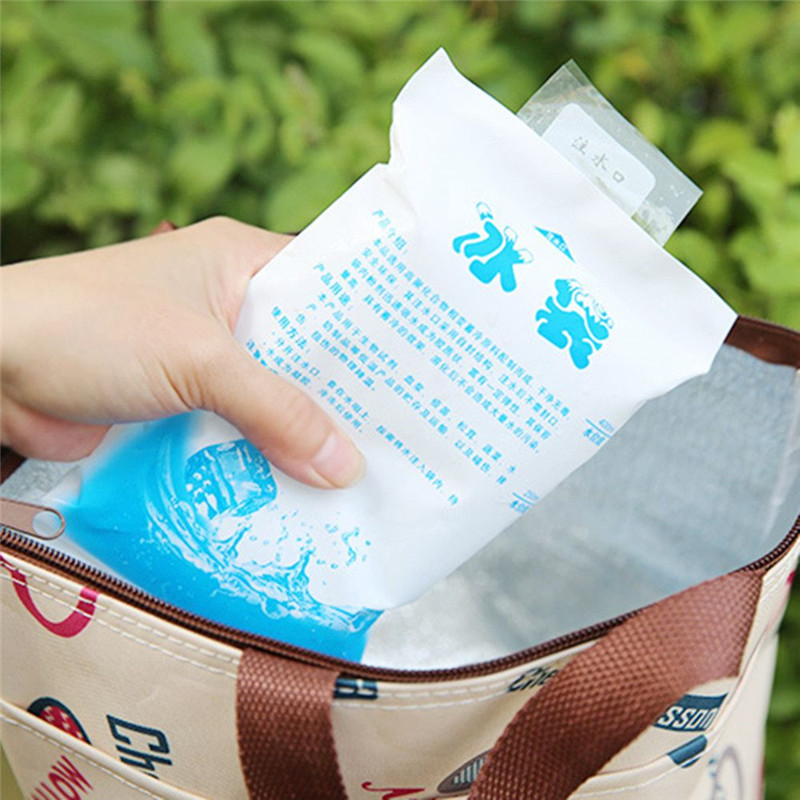 5pcs/lot Reusable Gel Ice Bag Insulated Dry Cold Ice Pack Gel Cooler Bag for Food Fresh Food Ice Bag Bolsa Termica Wine Cooler