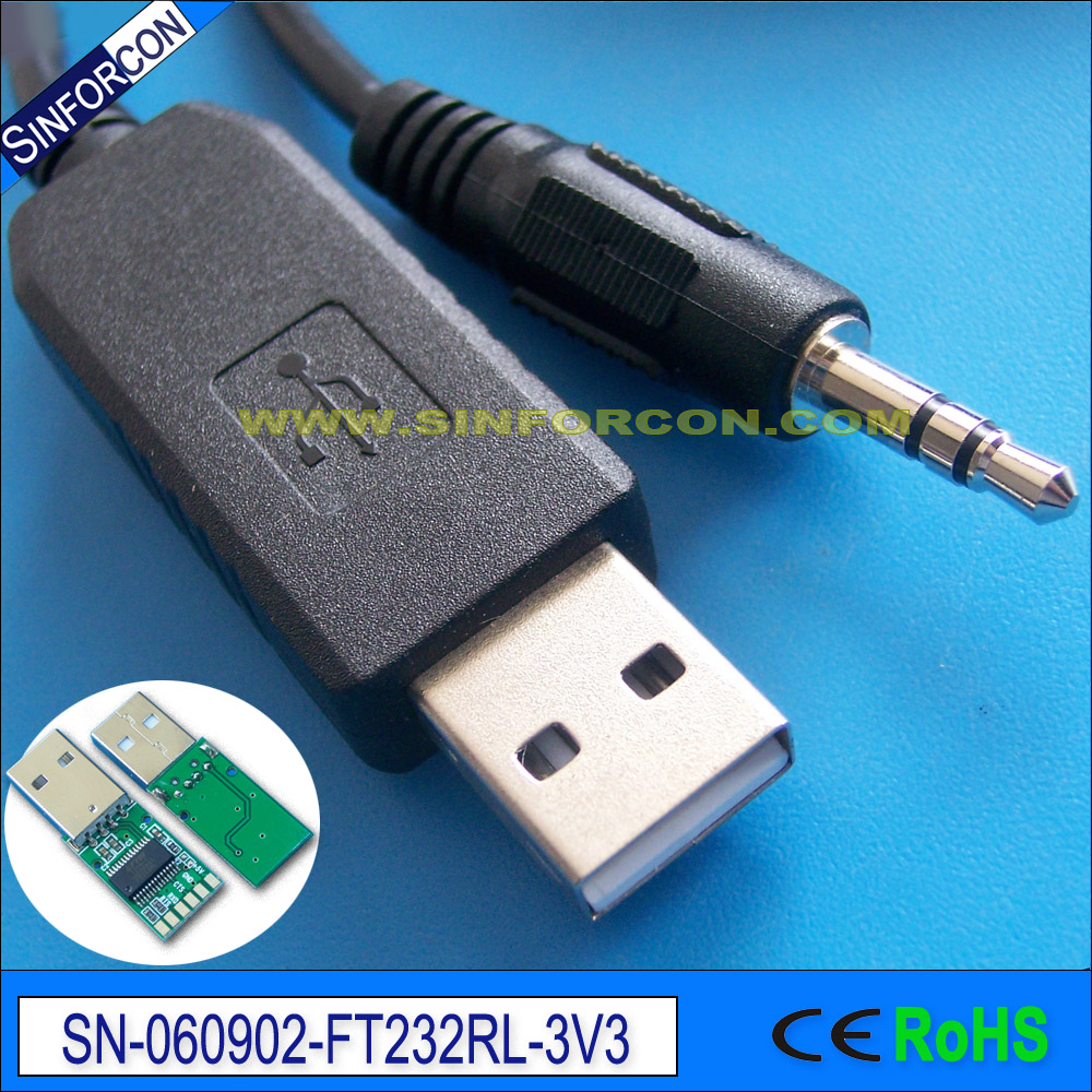 Win8 10 Android Mac FTDI ft232r USB TTL3.3v Adapter Cable ttl-232r-3v3-AJ