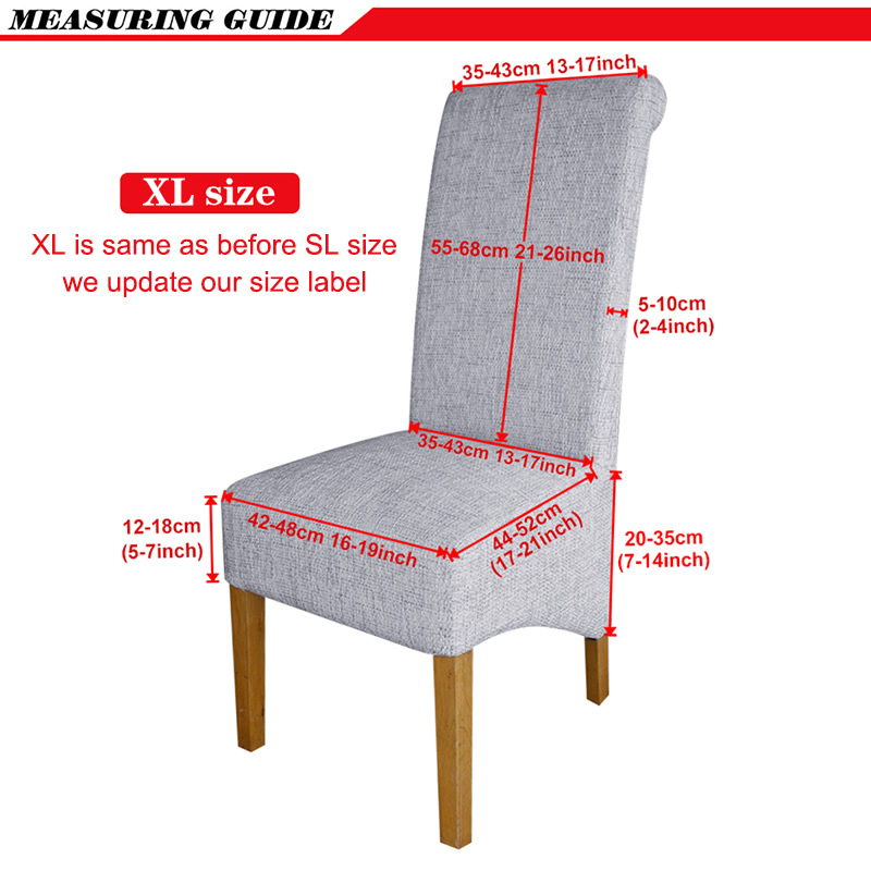 Europe Style XL Size Long Back Printed Chair Cover King Back High Big Size Chair Covers For Dining Hotel Party Banquet