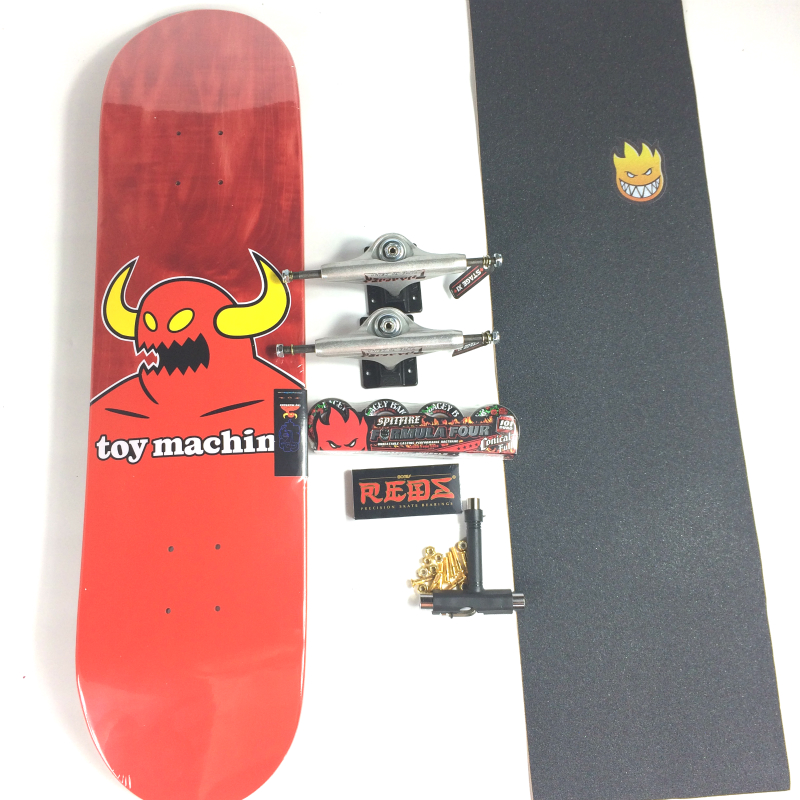 Toy machine Skateboard 8.0/8.125/8.25/8.375/8.5Inch Professional 7-layer Canadian Maple A Complete set of Skateboards pro Deck