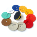 10 + 1 pcs 3"/80mm Diamond Flexible Wet Polishing Disc + Holder for Marble Stone Ceramic Granite Tile Concrete Grinding