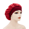 2020 Muslim solid color turban hat soft satin sleep cap women wrap head hijab caps hair care hat chemotherapy hijab bonnet