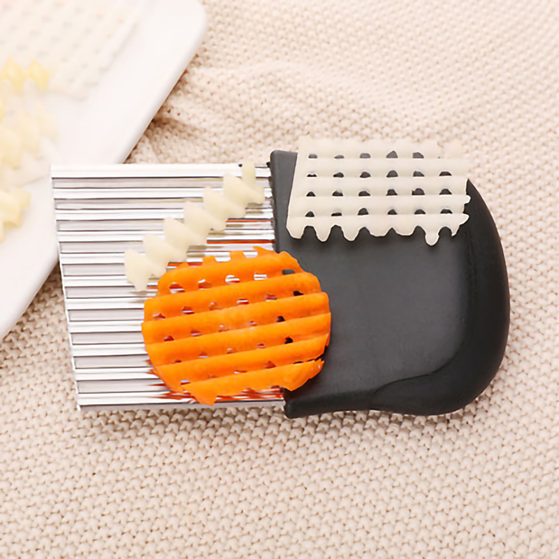 Wavy French Fries Cutter Stainless Steel Potato Chopper Carrot Slicer Vegetable Cutter Home Knife Gadget Kitchen Accessories