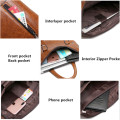 JEEP BULUO Brand Famous Designer Men Business Briefcase PU Leather Shoulder Bags For 13 Inch Laptop Bag big Travel Handbag 6013
