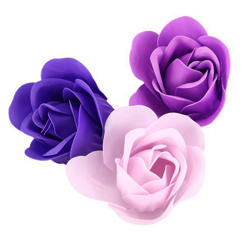 81Pcs Color Mixing Rose Bath Body Flower Floral Soap Scented Rose Flower DIY Gifts for Valentine's Day Wedding Party