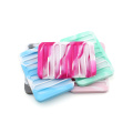 Hot Bathroom Silicone Flexible Soap Dishes Storage Holder Non-slip Soapbox Tray Drain Kitchen Sponge Plate