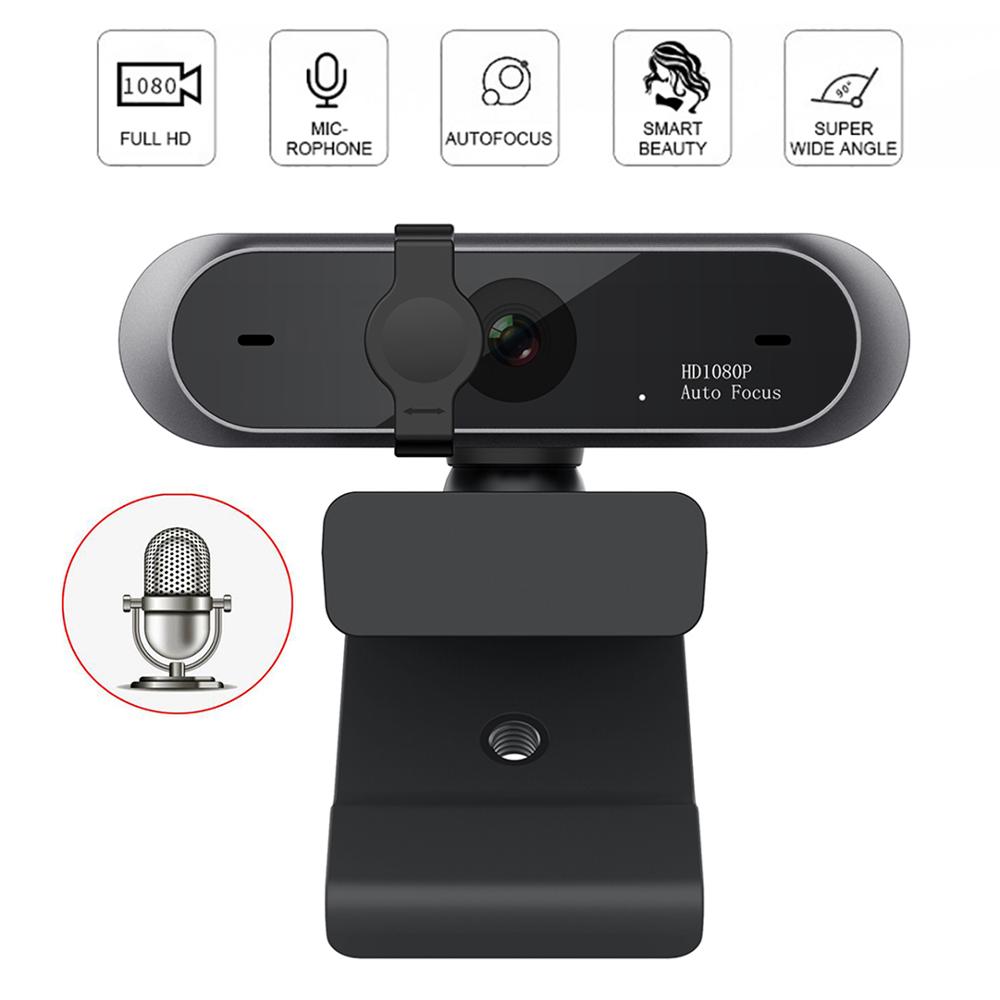Fast Delivery 1080P HD Mini Computer Webcam Anti-peeping Rotatable Adjustable Camera For Live Broadcast Video Conference Work