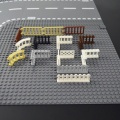 City Accessories Building Blocks House Fence Stairs Ladder Pillar Wall Lights MOC Parts Bricks Compatible With lego