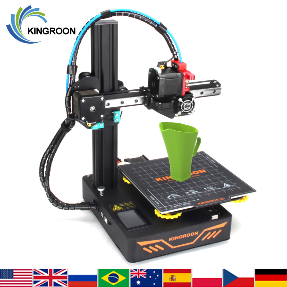 KINGROON DIY 3D Printer KP3S Upgraded High precision 3D принтер 180*180*180mm Rigid Metal Frame Drukarka Touch Screen Printer