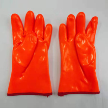 winter work gloves pvc dipped oil industrial