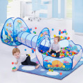 3 In 1 Children Ball Pool Baby Ballon Playpen Portable Kids Tent Ball Pit Crawling Tunnel Kid Playground Yard Pool Ballenbak