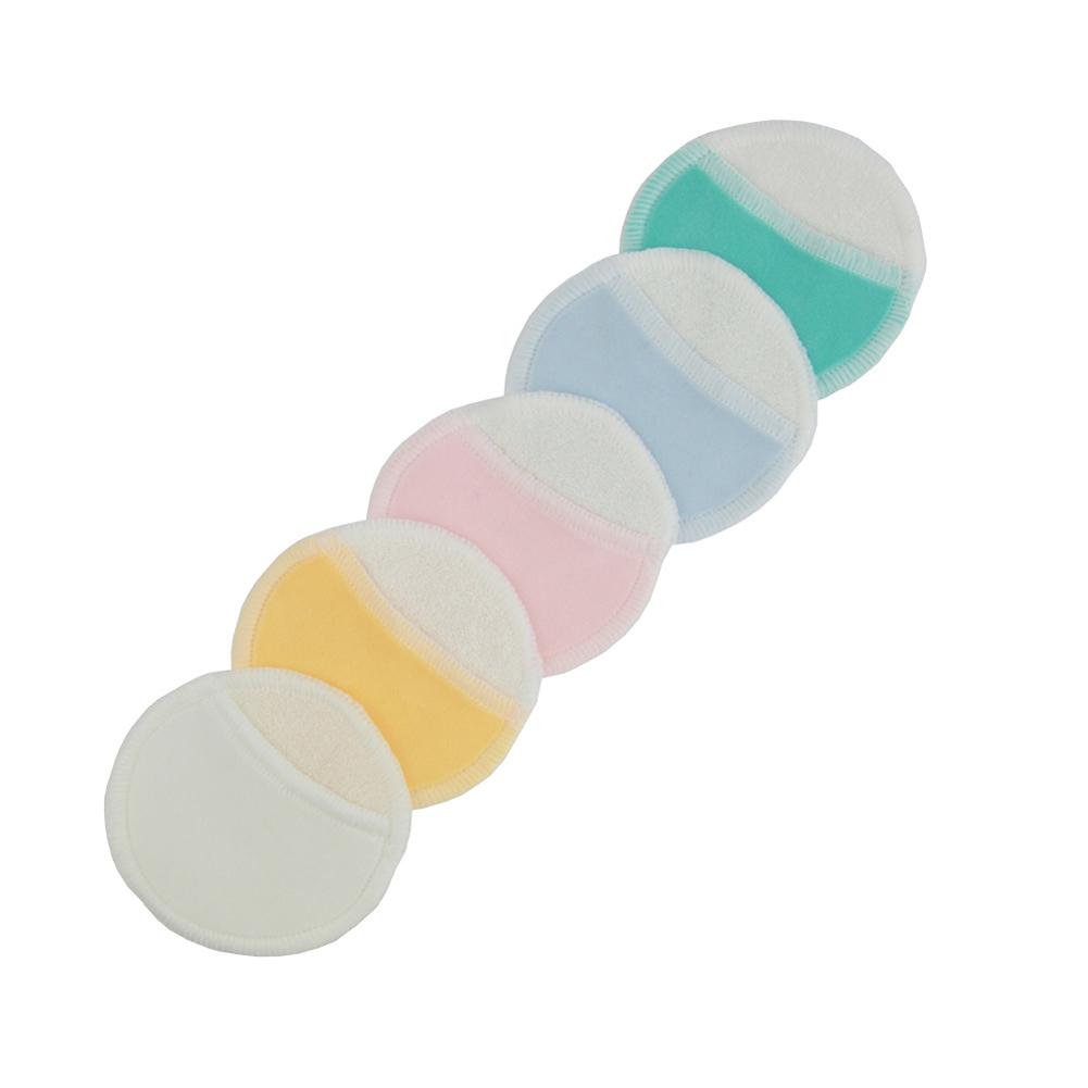10PCS Washable Layer Bamboo Cotton Pad Reusable Makeup Remover Pads Facial Wipe Pads Skin Cleansing Toner Pads with Laundry Bag
