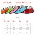 Stainless Steel Anti-skid Dog Bowls Cat Bowl Puppy Dog Feeder Dog Treats Dog Water Bottle Pet Dog Foods Container Pet Supplies