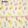 Booksew Cotton Twill Fabric Pink Fruit Design Sewing Cloth For Bedsheet DIY Craft Patchwork Quilting Home Textile Tecido Tissu