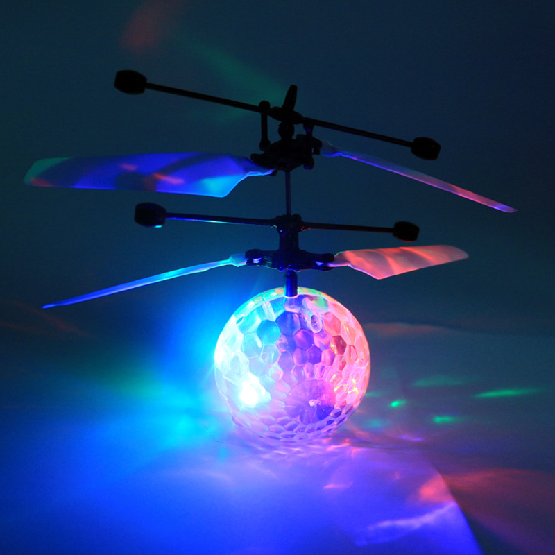 Nice Toy for kids Light up toys Remote Control Flying Colorful Ball Hand Control Flying Ball Intelligent suspension