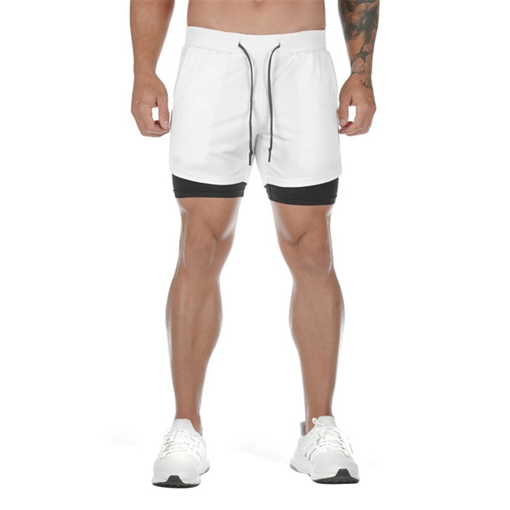 2020 Summer Mens Casual Shorts Gym Training Shorts Workout Sports Fitness Men Lined Running Shorts Drawstring Camo Shorts