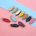 DRELD 5Pcs DIY Leather Zipper Sliders Pull Clothes O Ring Buckles Bag Shoes Zipper Puller Sliders for Sewing Crafts Fasteners