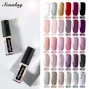 Senalay Nail Gel Polish Varnishes Hybrid All For Nail Art Design Manicure Semi Permanent Painting Decoration Base Top Coat