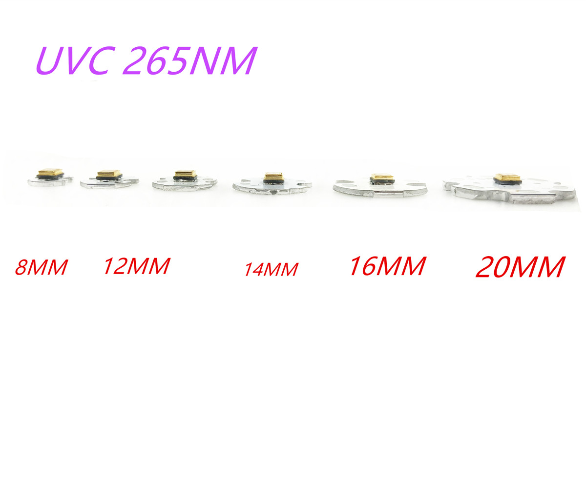 275nm UVC LED Lamp beads for UV disinfection equipment 265nm 285nm SMD 3535 chip LED Deep violet ultraviolet light 6V