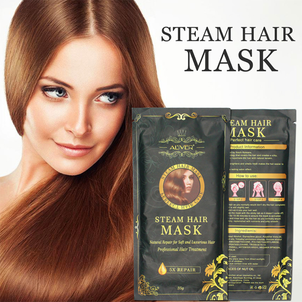 Automatic Repair Heating Steam Hair Mask Smoothing Moisturizing Oil for Hair Treatments Dry Pure Scalp Hair Care Mask 1pcs