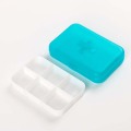 Pill Medicine Tablet pillbox Dispenser Organizer Case 6 lattice compartment pill box colorful container for Jewelry 1PC