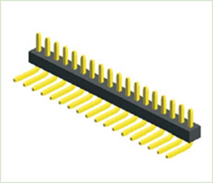 1.00mm Single Row through-hole (THT) Right Angle Header Strip Connectors