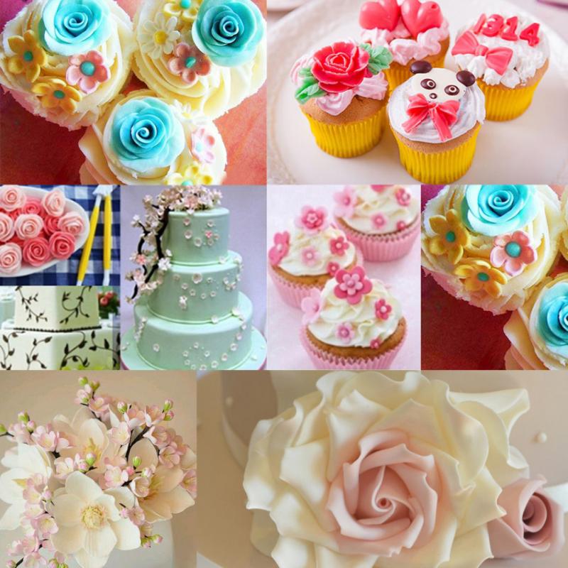 8 Pcs Cake Sculpting Carving Baking Pastry Tools Fruit Fondant Cake Decorating Tools Modelling Set Engraving Tools Bakeware