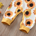 2020 Baby Summer Clothing Toddler Girl Romper Sunflower Headband Cute Showy Baby Photography Clothing Jumpsuits