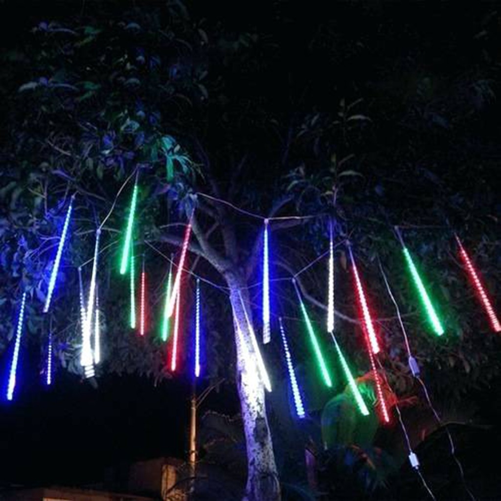 Outdoor Christmas Lights Snowflake Projector 30cm Party Led Lights Shower Rain Snow Christmas Tree Outdoor Garden Led Lights#p3