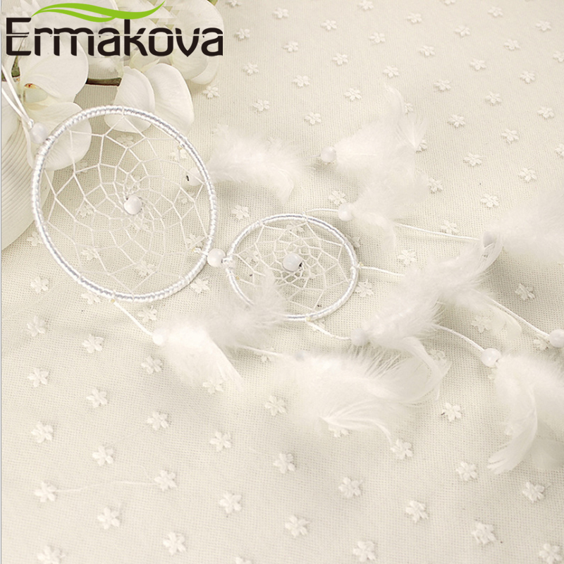 ERMAKOVA Dream Catcher Decor Handmade Dreamcatcher India Style for Kids' Bed Room Hanging Ornaments Home Wall Car Decor