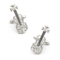 Free Shipping Music Cufflinks Violin Design Silver Color Quality Copper Cuff Links Wholesale&retail